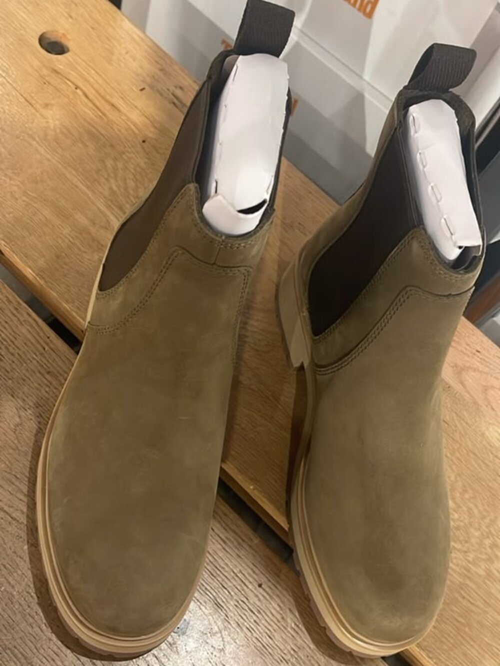 TIMBERLAND WOMEN'S CARNABY ROW MID CHELSEA BOOT OLIVE A2KC7-EO8 ALL SIZES